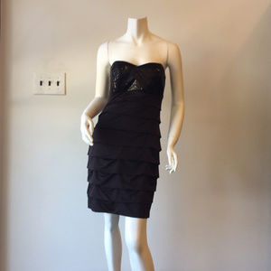 NWT  Speechless Sequin Trim Ruffled Dress